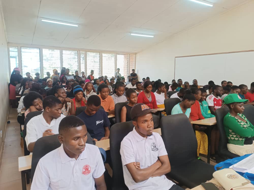 Youth engaged in Bible study